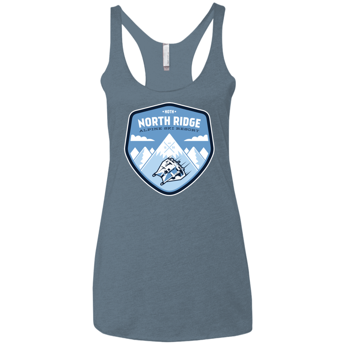 T-Shirts Indigo / X-Small North Ridge Ski Resort Women's Triblend Racerback Tank