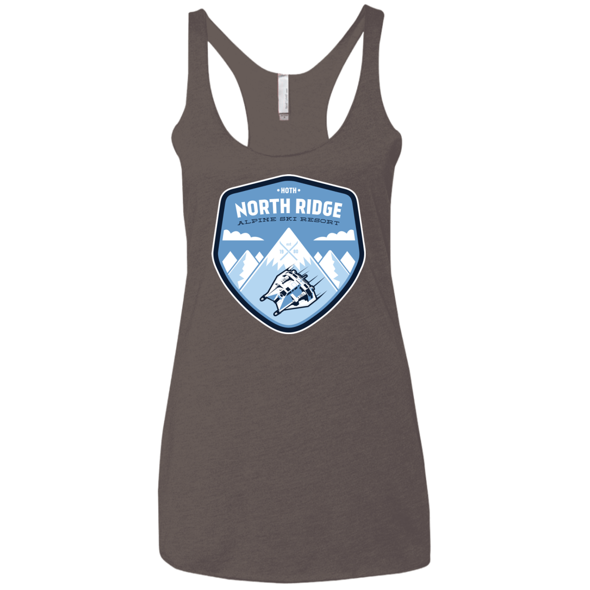 T-Shirts Macchiato / X-Small North Ridge Ski Resort Women's Triblend Racerback Tank