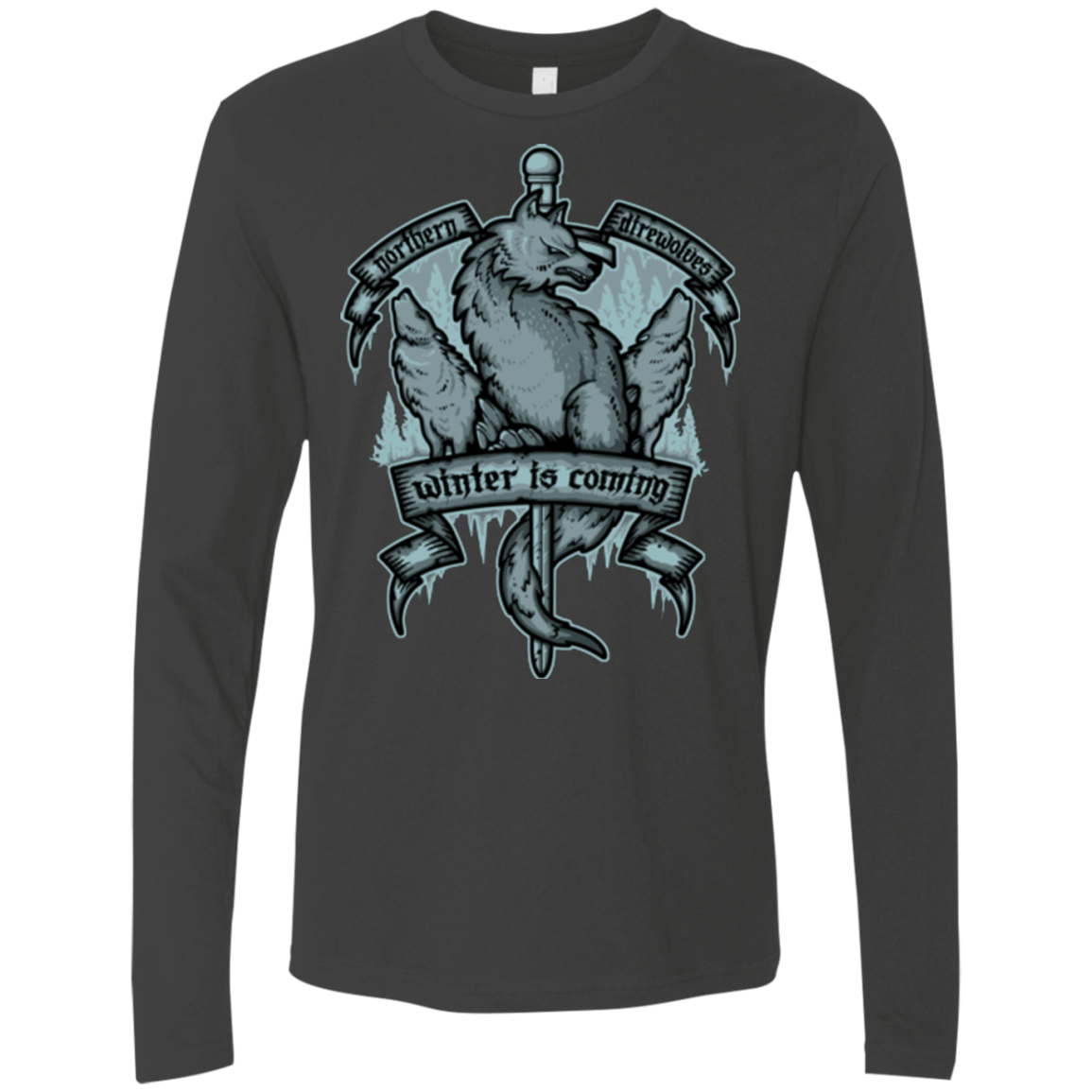 T-Shirts Heavy Metal / Small Northern Direwolves Men's Premium Long Sleeve