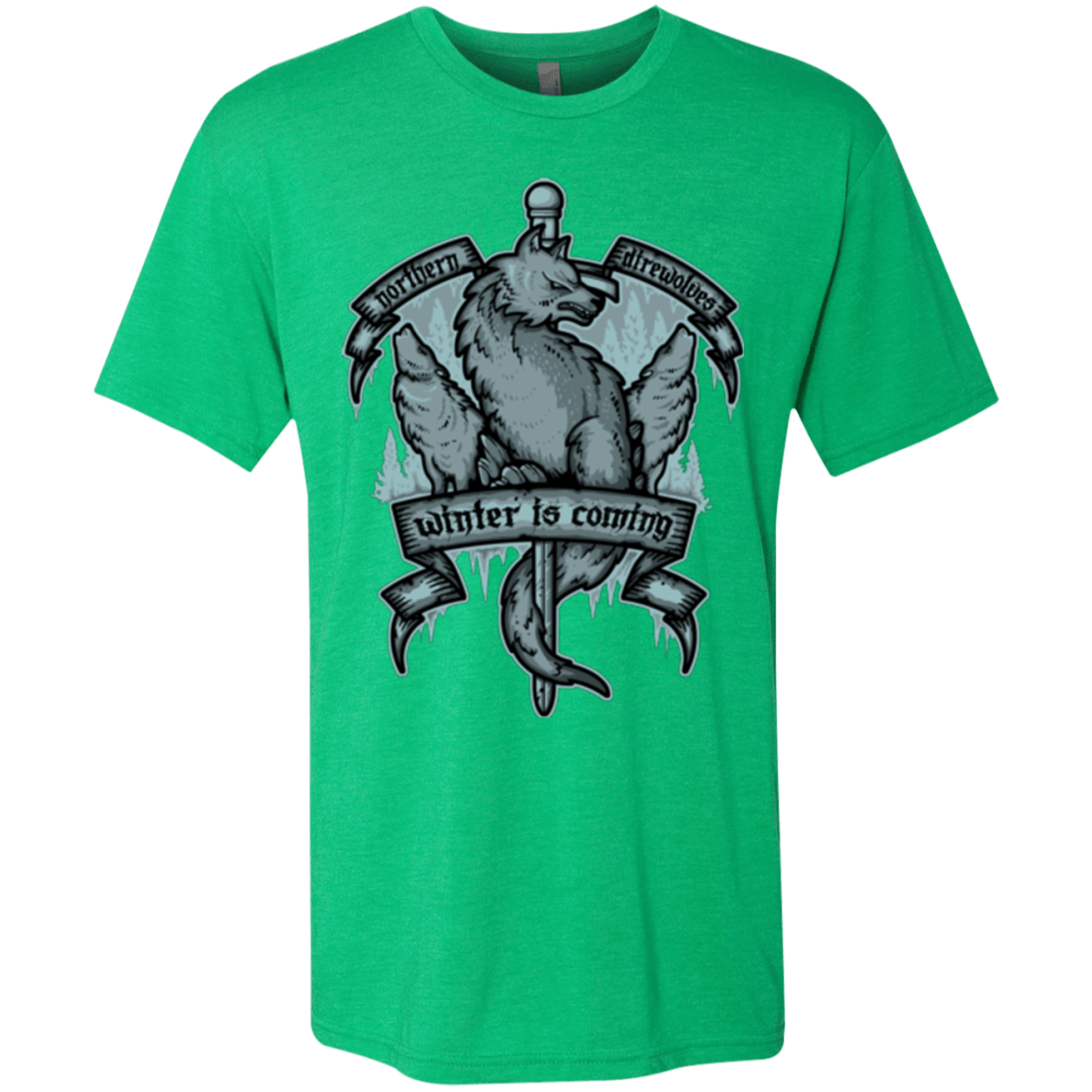 T-Shirts Envy / Small Northern Direwolves Men's Triblend T-Shirt