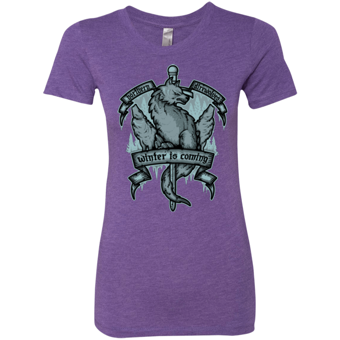 T-Shirts Purple Rush / Small Northern Direwolves Women's Triblend T-Shirt