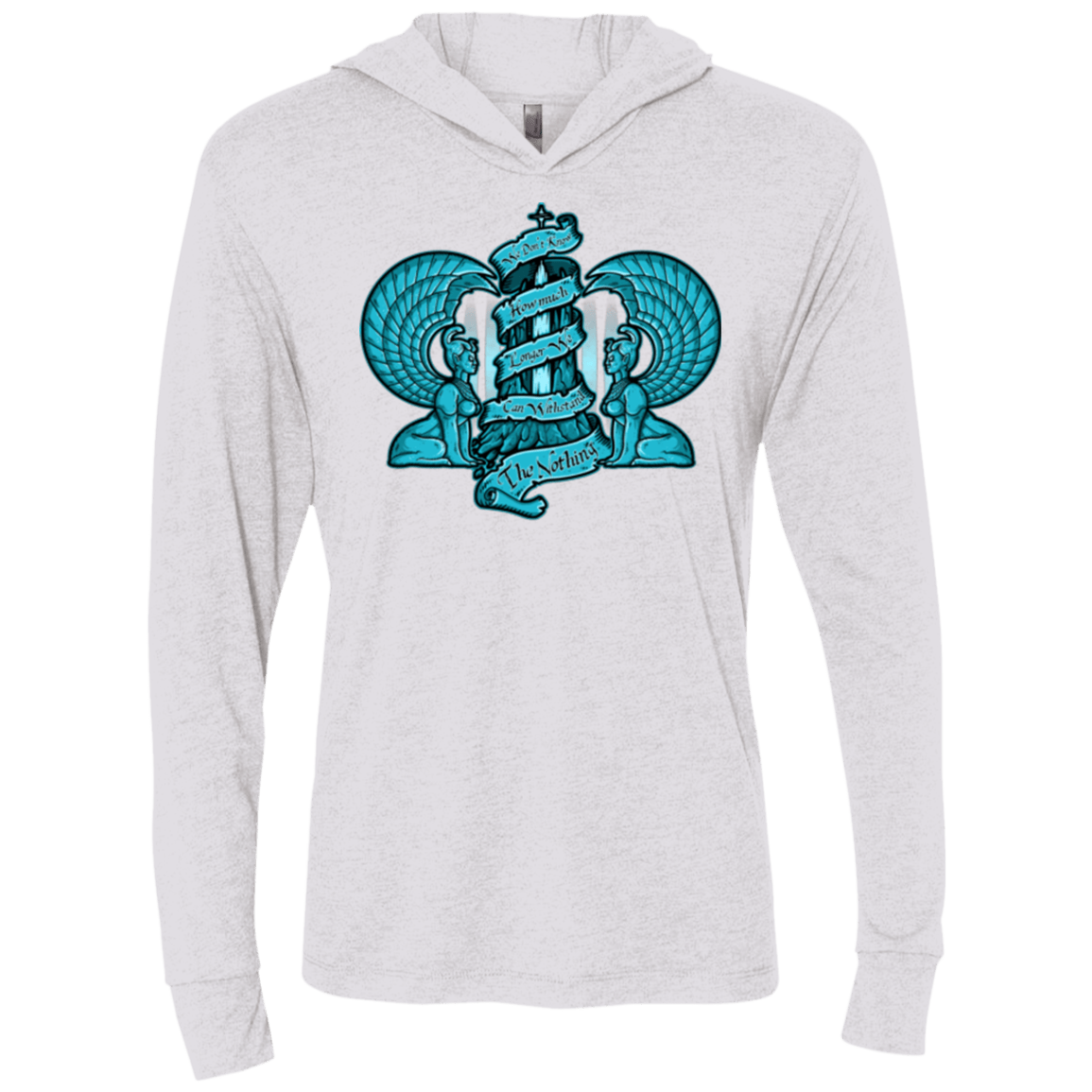 T-Shirts Heather White / X-Small NORTHERN ORACLE Triblend Long Sleeve Hoodie Tee