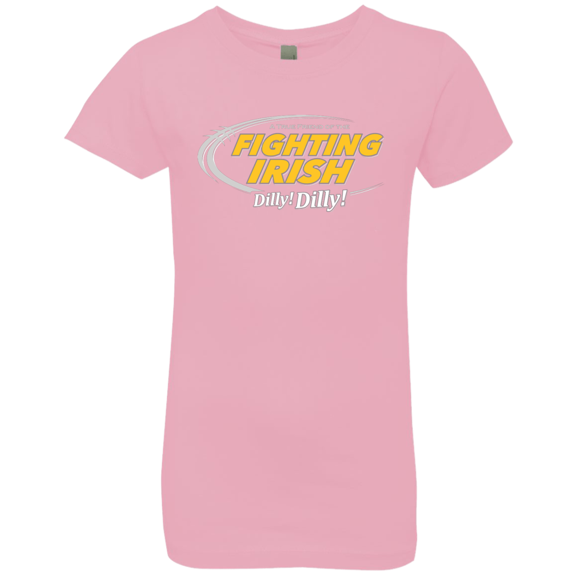T-Shirts Light Pink / YXS Notre Dame Dilly Dilly Girls Premium T-Shirt