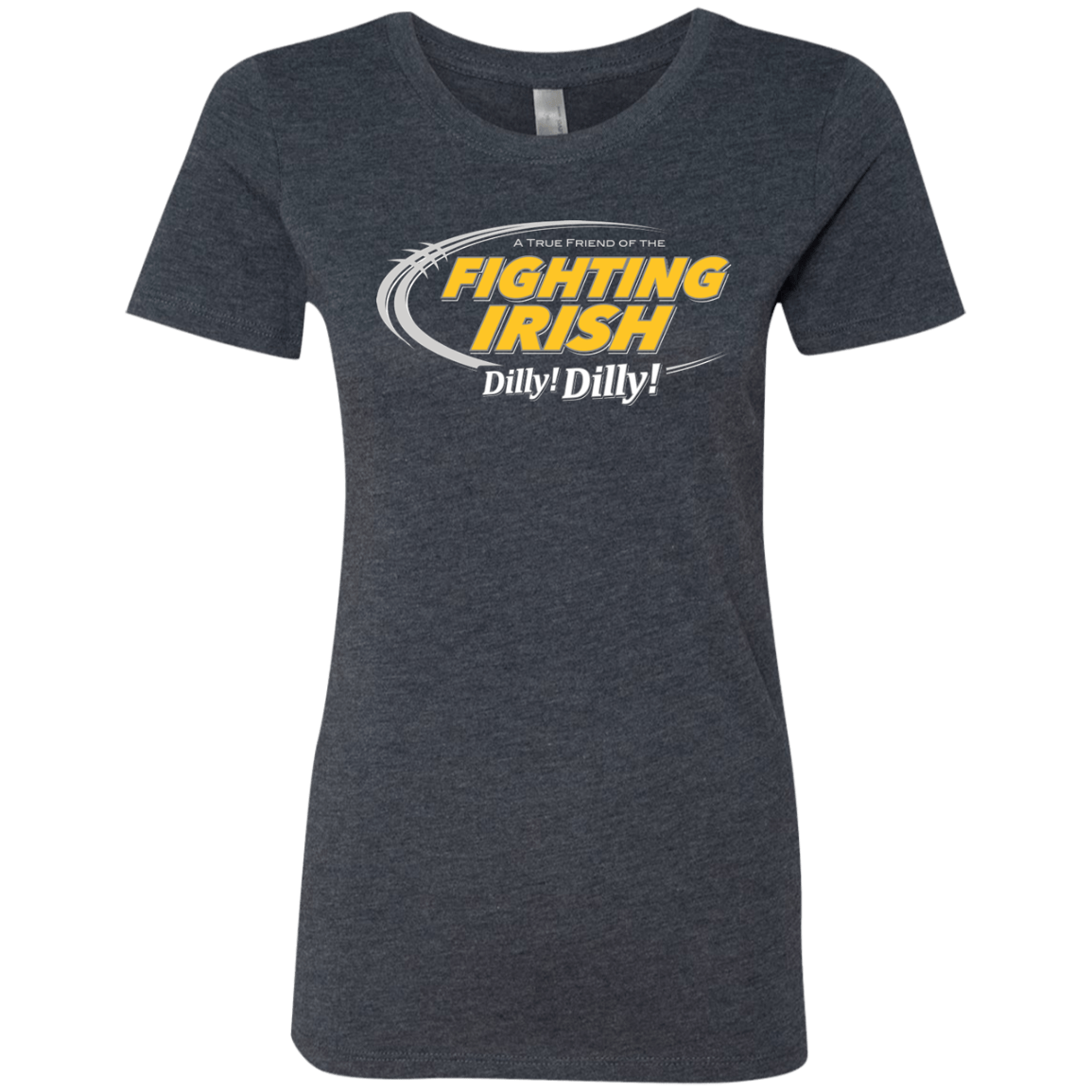 T-Shirts Vintage Navy / Small Notre Dame Dilly Dilly Women's Triblend T-Shirt