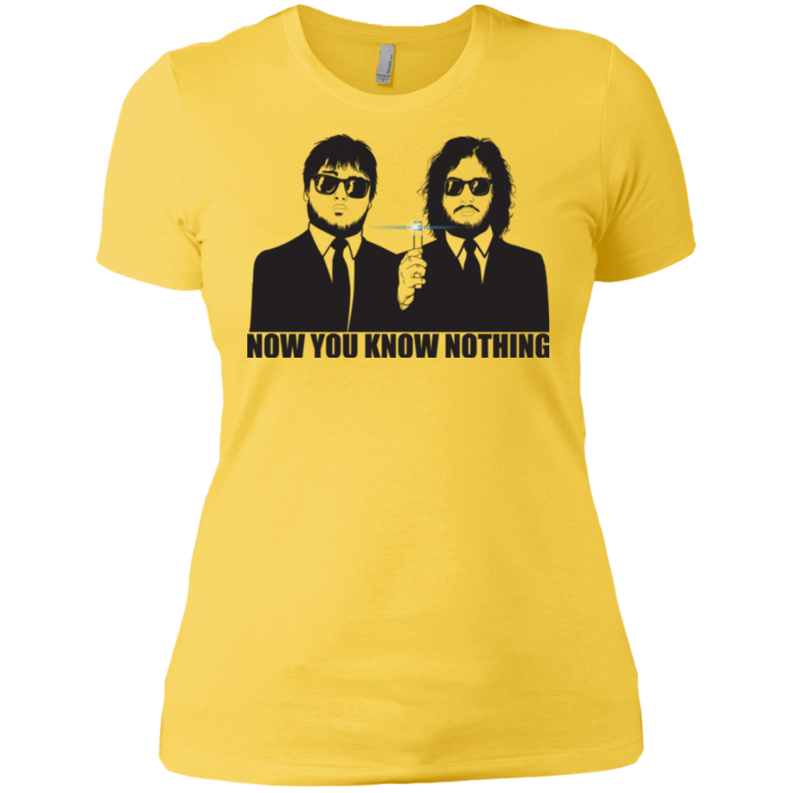 T-Shirts Vibrant Yellow / X-Small NOW YOU KNOW NOTHING Women's Premium T-Shirt