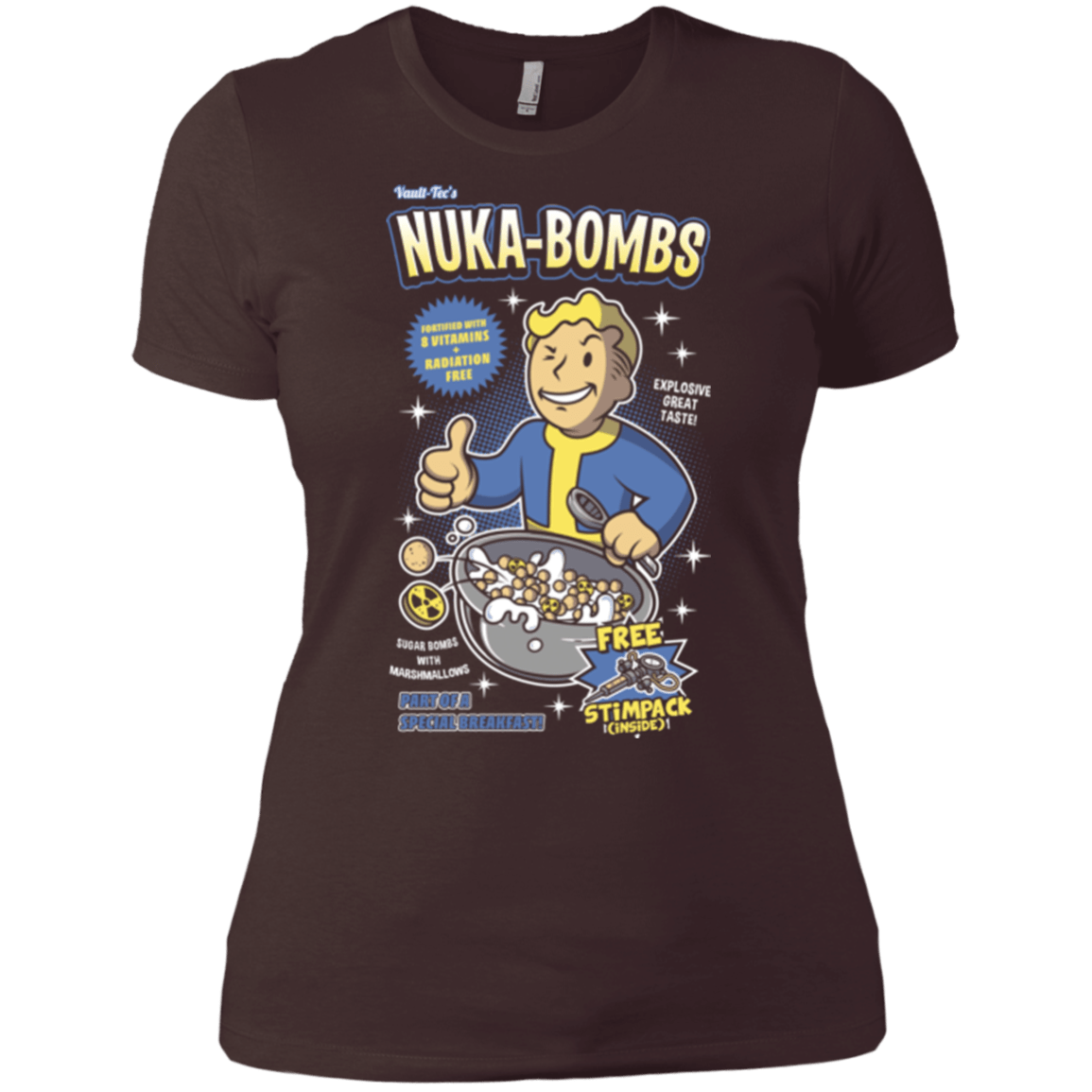 T-Shirts Dark Chocolate / X-Small Nuka Bombs Women's Premium T-Shirt
