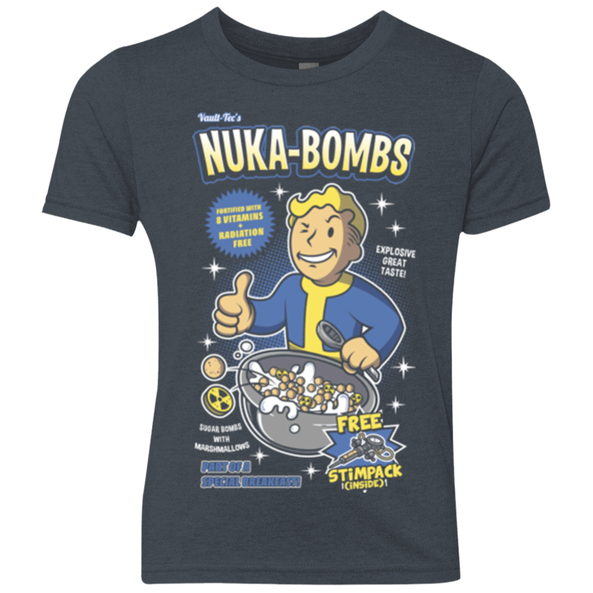 T-Shirts Vintage Navy / YXS Nuka Bombs Youth Triblend T-Shirt