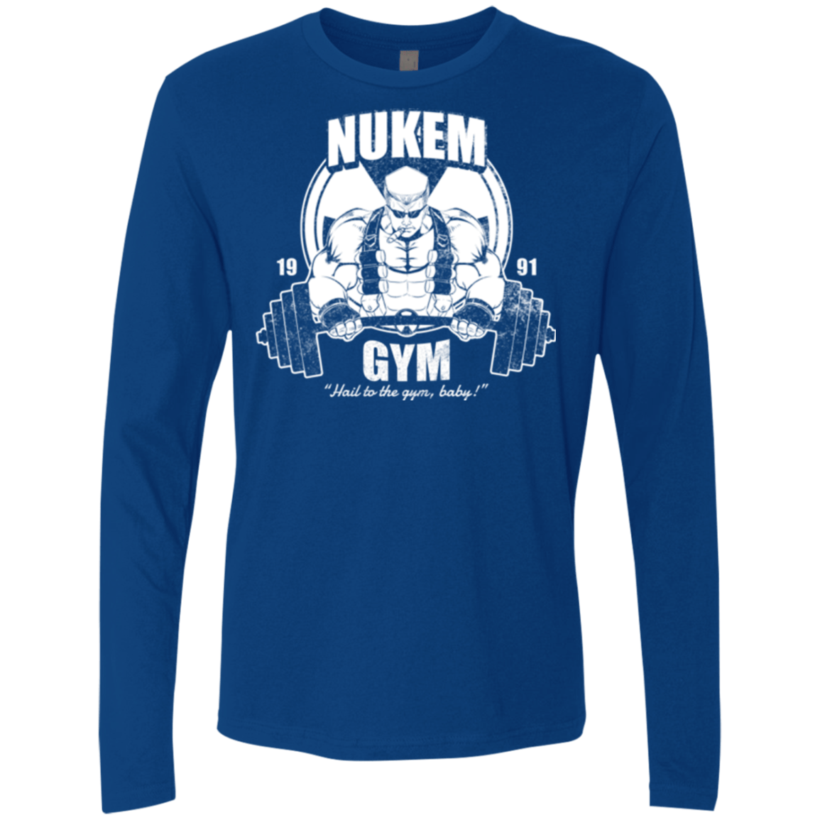 T-Shirts Royal / Small Nukem Gym Men's Premium Long Sleeve