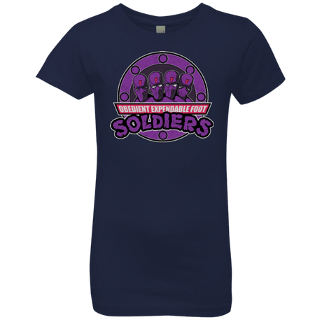T-Shirts Midnight Navy / YXS OBEDIENT EXPENDABLE FOOT SOLDIERS Girls Premium T-Shirt