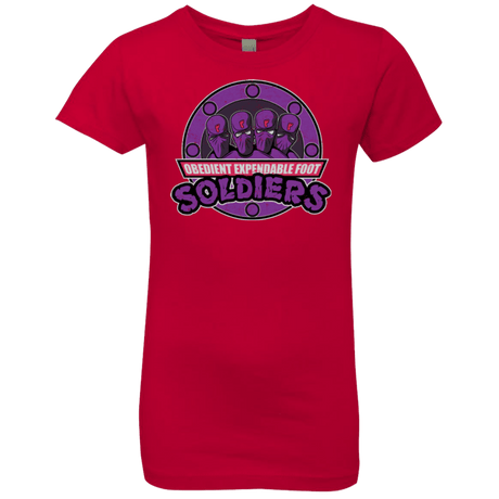 T-Shirts Red / YXS OBEDIENT EXPENDABLE FOOT SOLDIERS Girls Premium T-Shirt