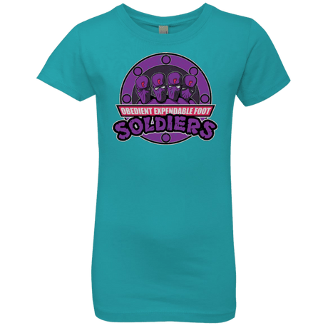 T-Shirts Tahiti Blue / YXS OBEDIENT EXPENDABLE FOOT SOLDIERS Girls Premium T-Shirt
