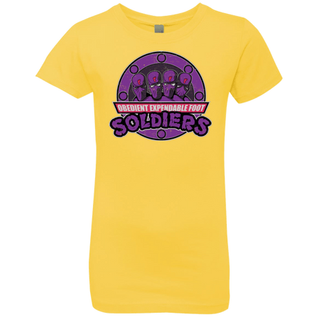 T-Shirts Vibrant Yellow / YXS OBEDIENT EXPENDABLE FOOT SOLDIERS Girls Premium T-Shirt