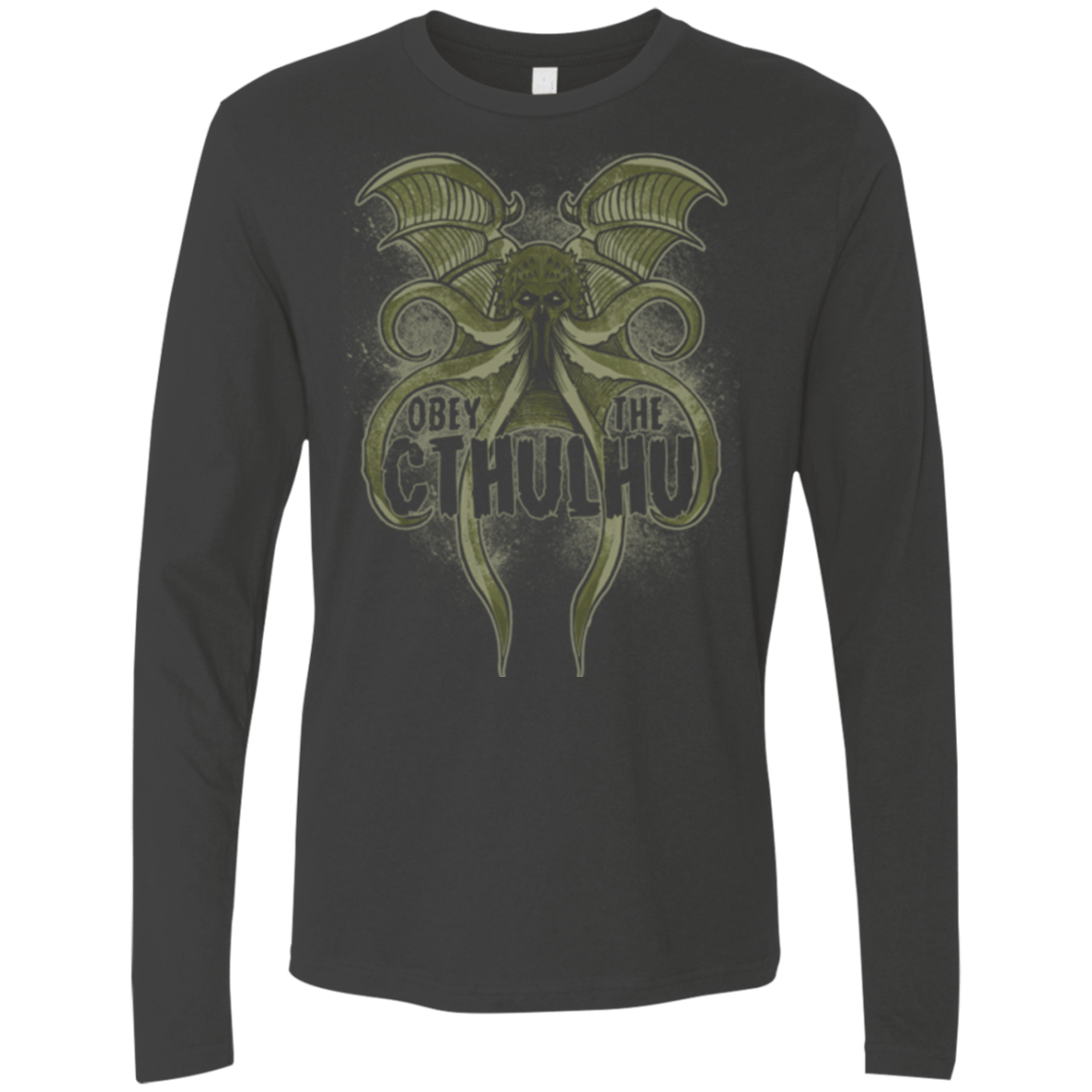 T-Shirts Heavy Metal / Small Obey the Cthulhu Men's Premium Long Sleeve