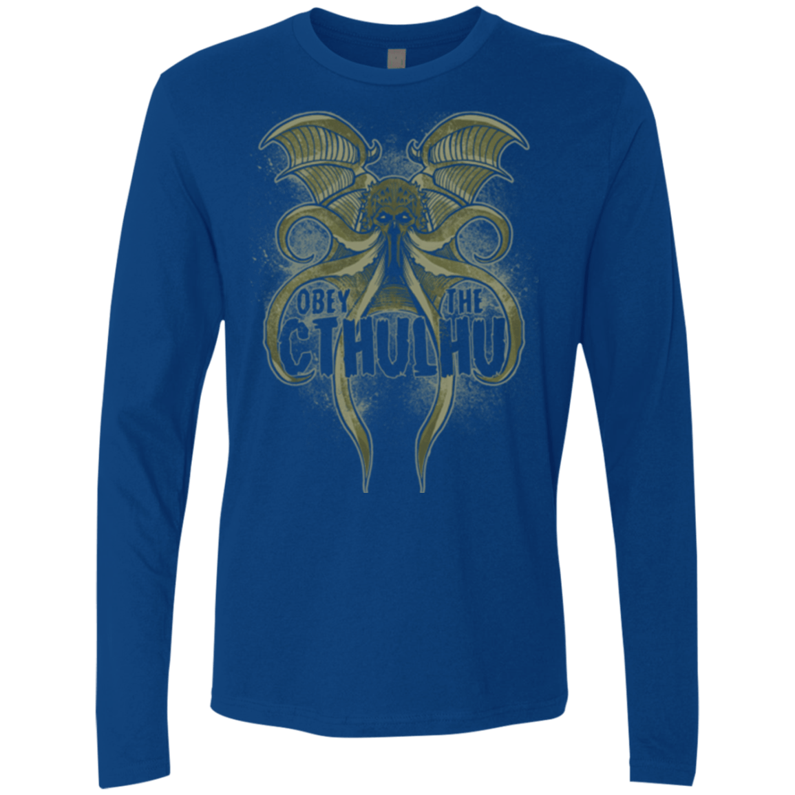 T-Shirts Royal / Small Obey the Cthulhu Men's Premium Long Sleeve