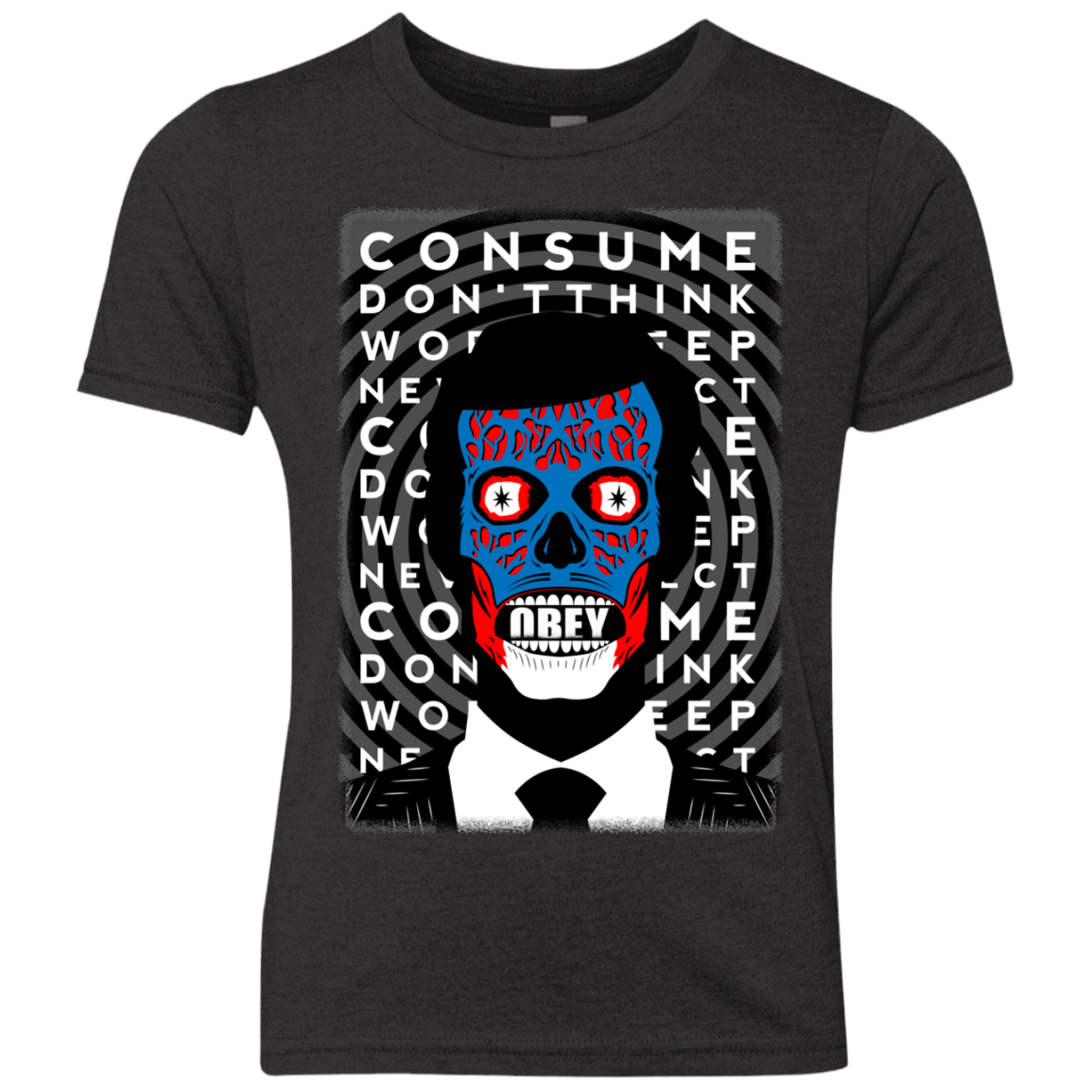 T-Shirts Vintage Black / YXS OBEY Youth Triblend T-Shirt