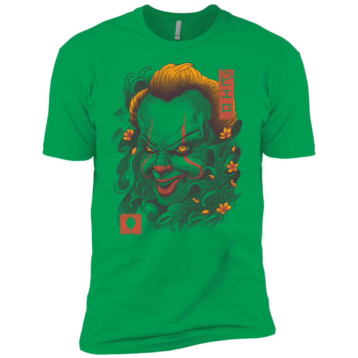 T-Shirts Kelly Green / YXS Oni Clown Mask Boys Premium T-Shirt