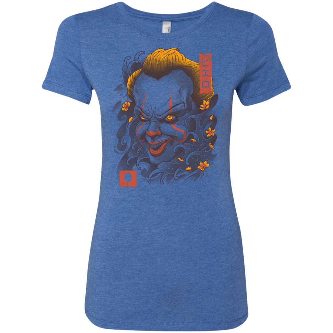 T-Shirts Vintage Royal / S Oni Clown Mask Women's Triblend T-Shirt
