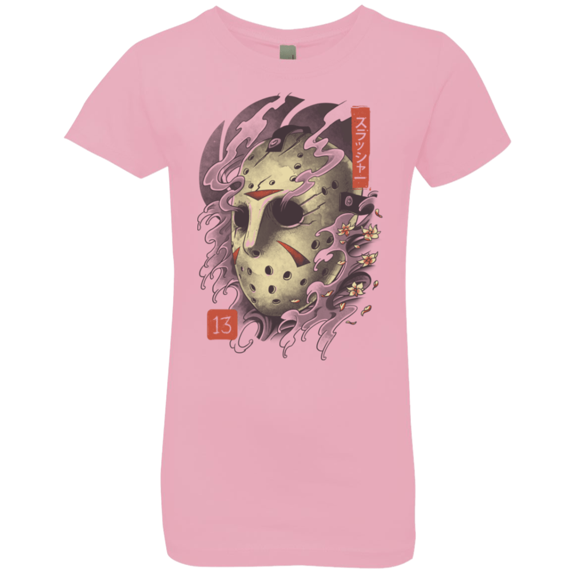 T-Shirts Light Pink / YXS Oni Jason Mask Girls Premium T-Shirt