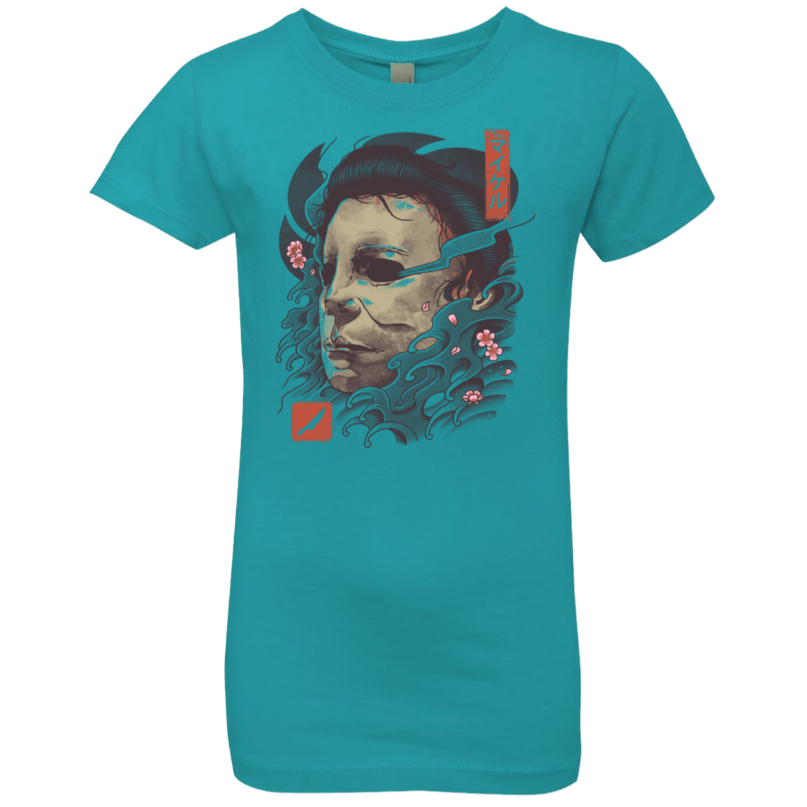 T-Shirts Tahiti Blue / YXS Oni Slasher Mask Girls Premium T-Shirt