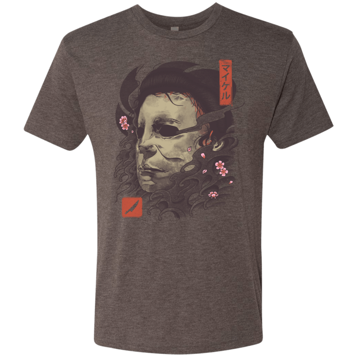 T-Shirts Macchiato / S Oni Slasher Mask Men's Triblend T-Shirt