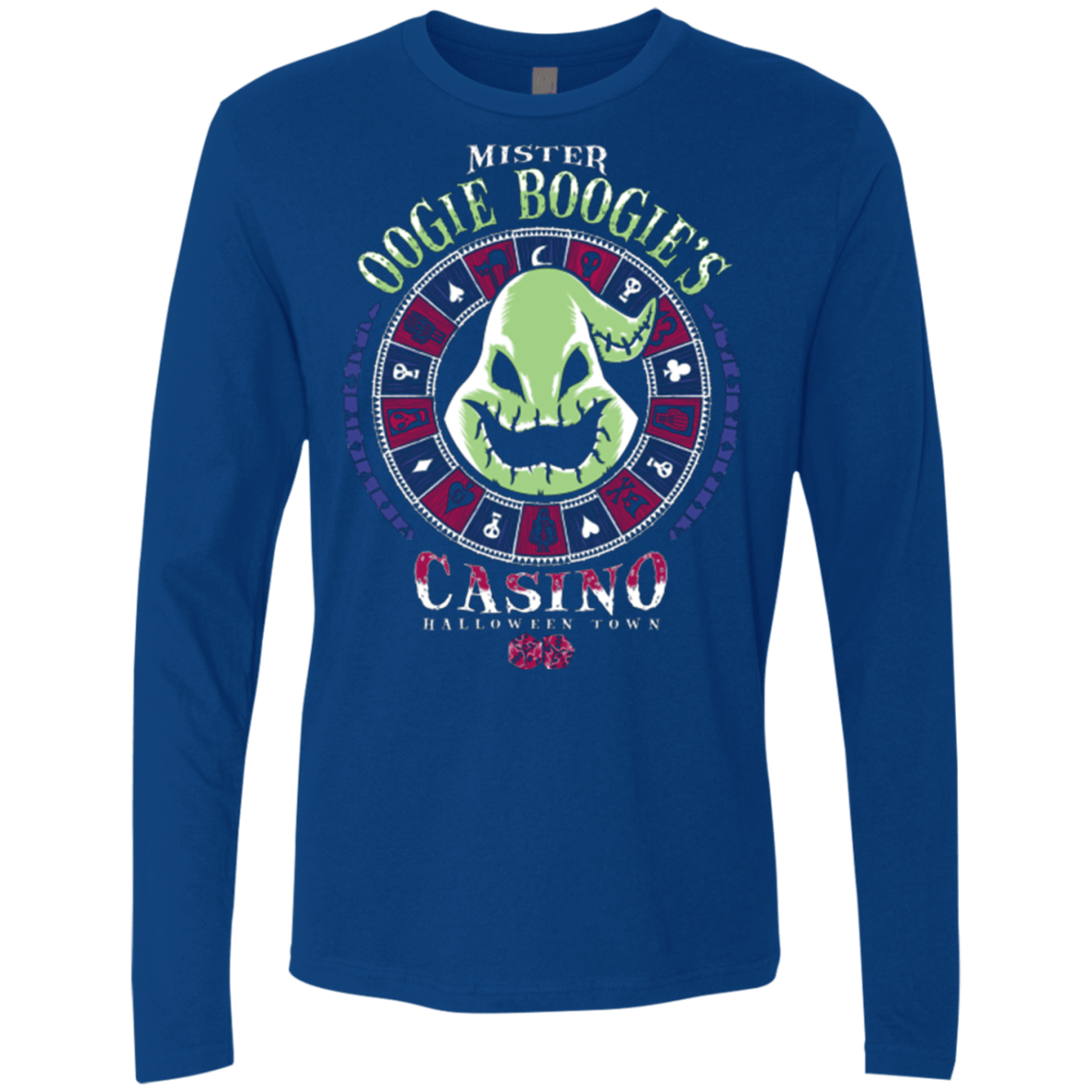 T-Shirts Royal / Small Oogies Casino Men's Premium Long Sleeve