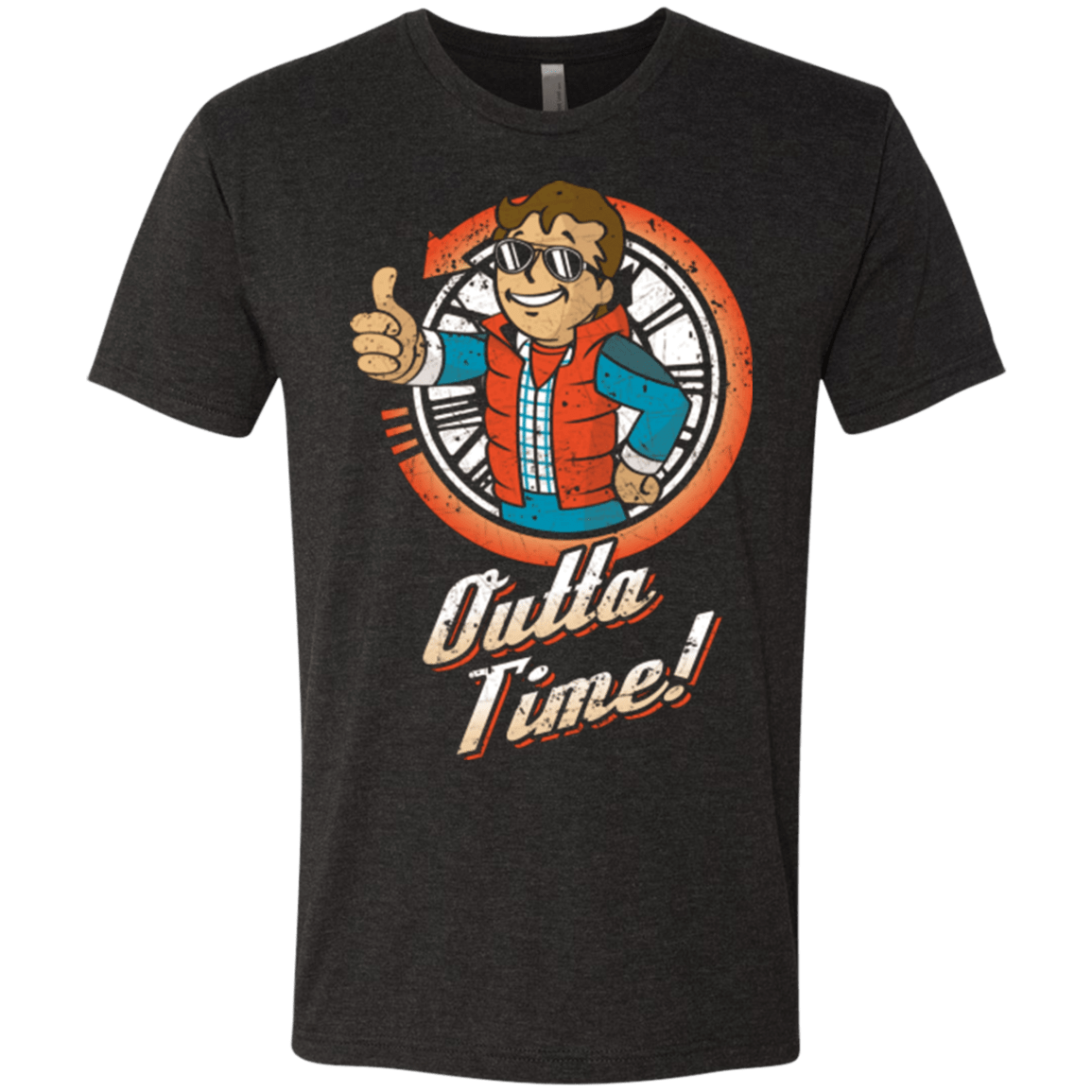 T-Shirts Vintage Black / Small Outta Time Men's Triblend T-Shirt