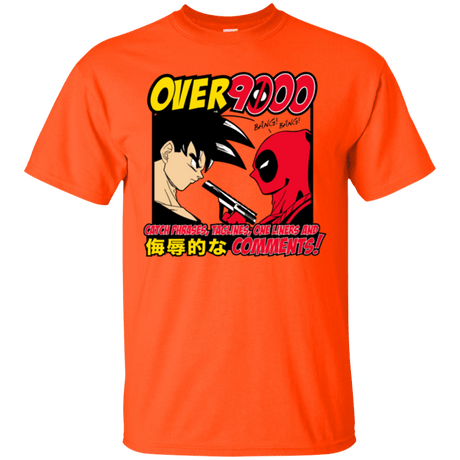 T-Shirts Orange / Small Over 9000 T-Shirt