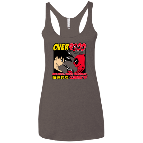 T-Shirts Macchiato / X-Small Over 9000 Women's Triblend Racerback Tank