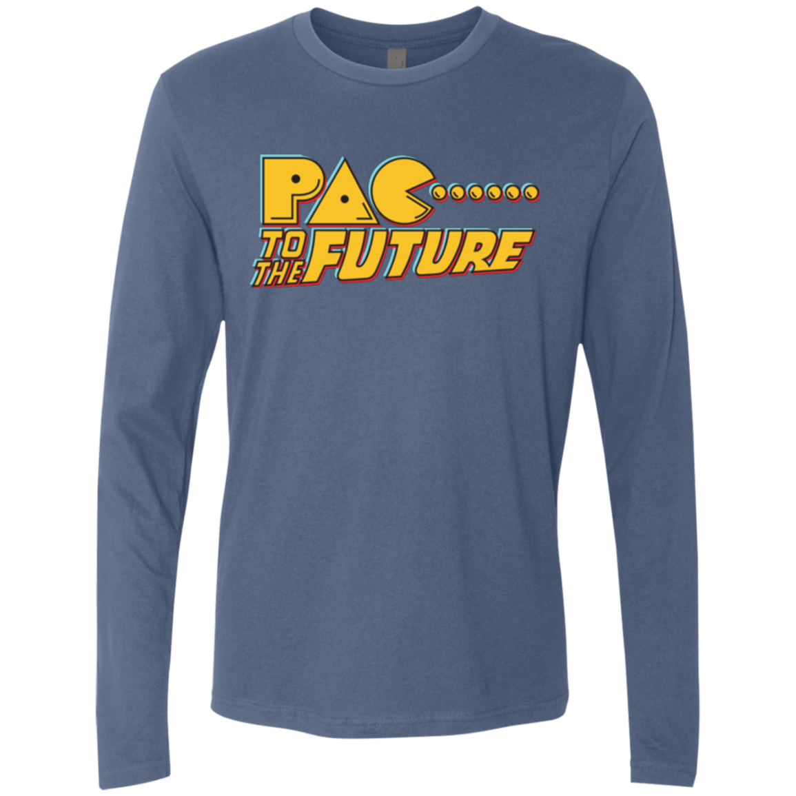 T-Shirts Indigo / Small Pac to the Future Men's Premium Long Sleeve