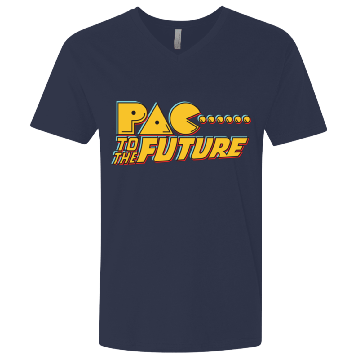 T-Shirts Midnight Navy / X-Small Pac to the Future Men's Premium V-Neck
