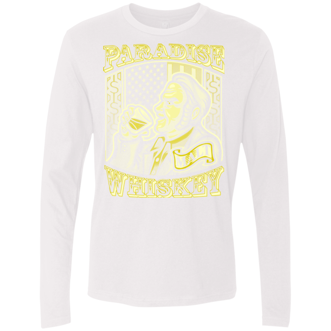 T-Shirts White / Small Paradise Whiskey Men's Premium Long Sleeve