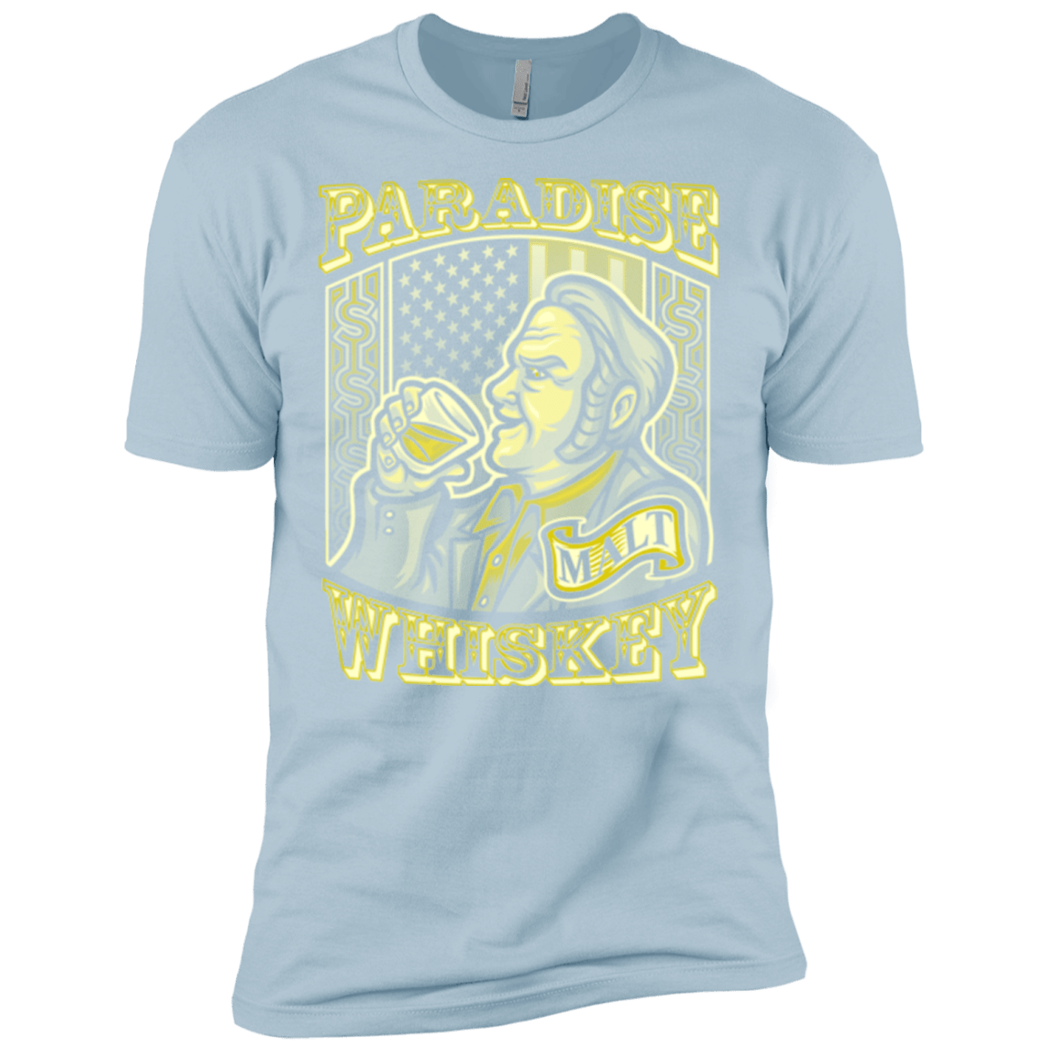 T-Shirts Light Blue / X-Small Paradise Whiskey Men's Premium T-Shirt