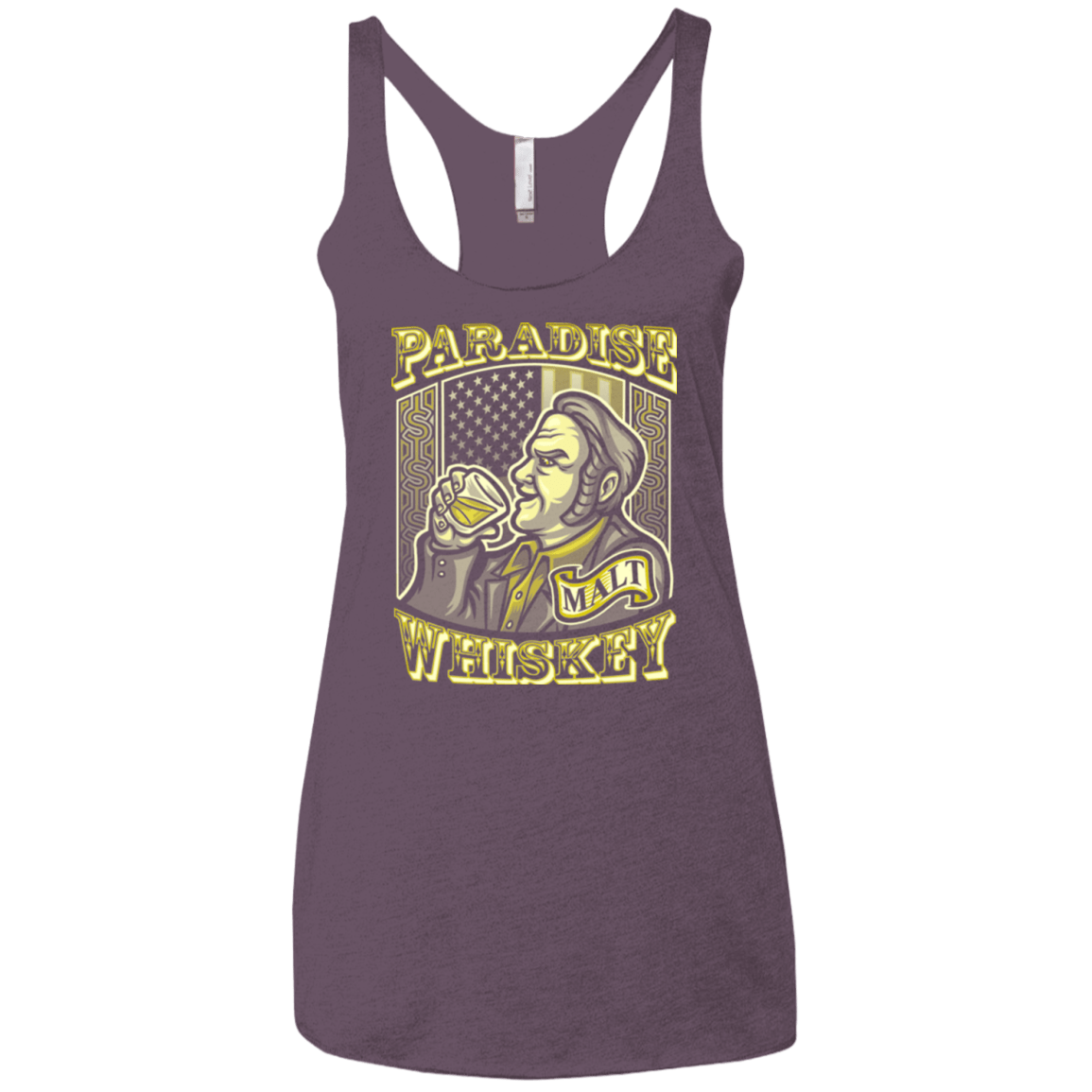 T-Shirts Vintage Purple / X-Small Paradise Whiskey Women's Triblend Racerback Tank