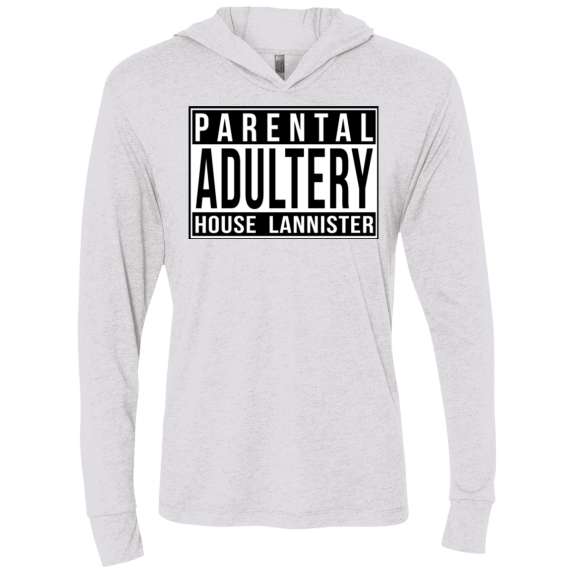 T-Shirts Heather White / X-Small PARENTAL Triblend Long Sleeve Hoodie Tee