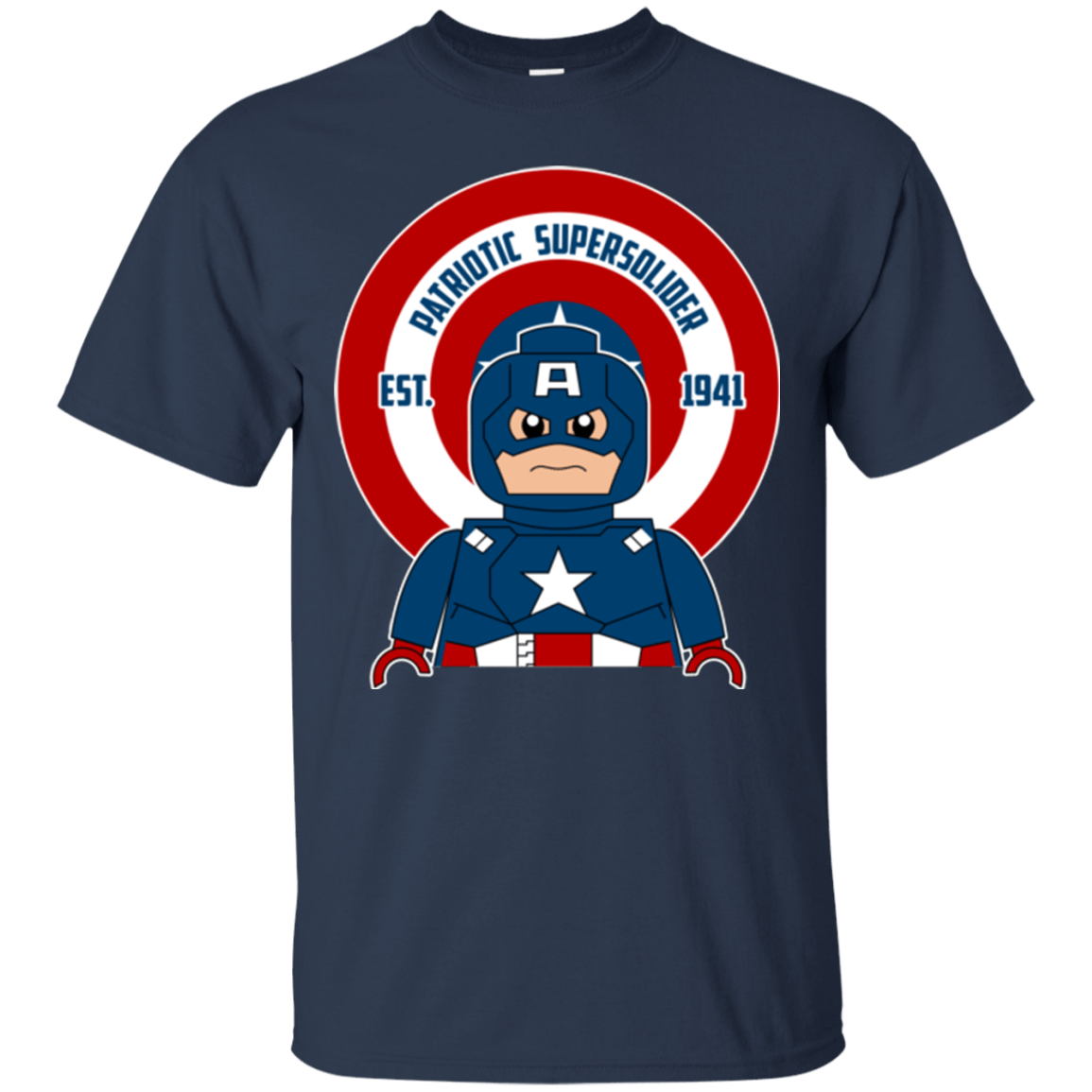 T-Shirts Navy / Small Patriotic Supersoldier T-Shirt