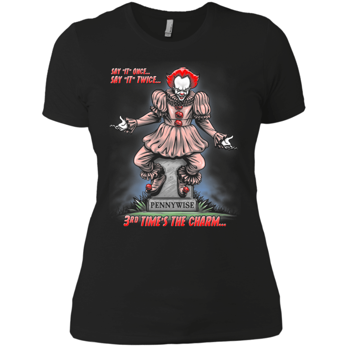 T-Shirts Black / X-Small Pennywise the Dancing Clown Women's Premium T-Shirt