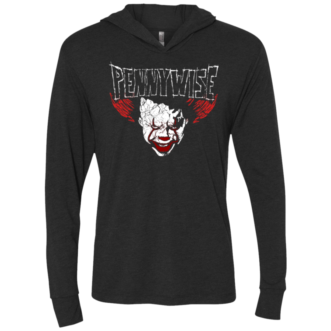 T-Shirts Vintage Black / X-Small Pennyzig Triblend Long Sleeve Hoodie Tee