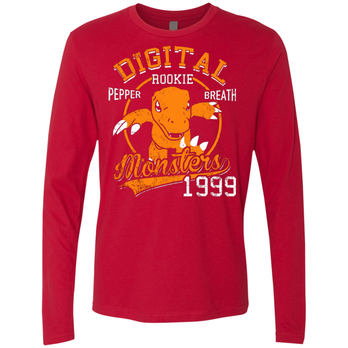 T-Shirts Red / Small Pepper Breath Men's Premium Long Sleeve