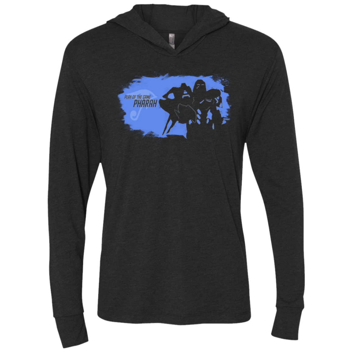 T-Shirts Vintage Black / X-Small Pharah Triblend Long Sleeve Hoodie Tee