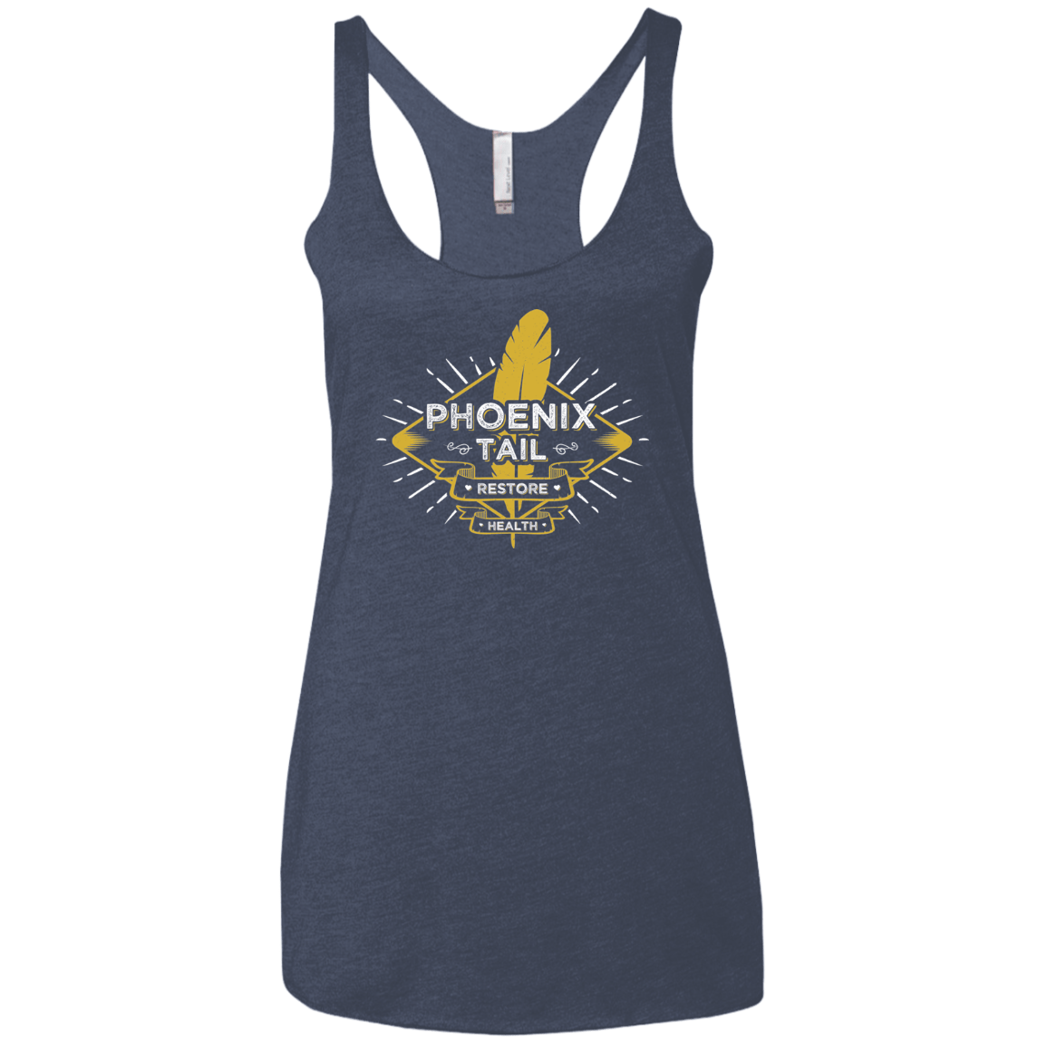 T-Shirts Vintage Navy / X-Small Phoenix Tail Women's Triblend Racerback Tank