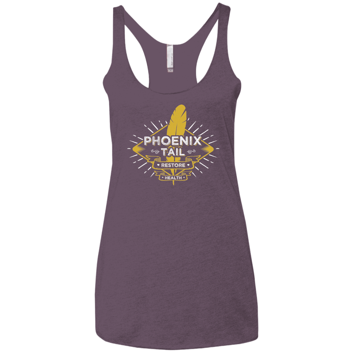T-Shirts Vintage Purple / X-Small Phoenix Tail Women's Triblend Racerback Tank
