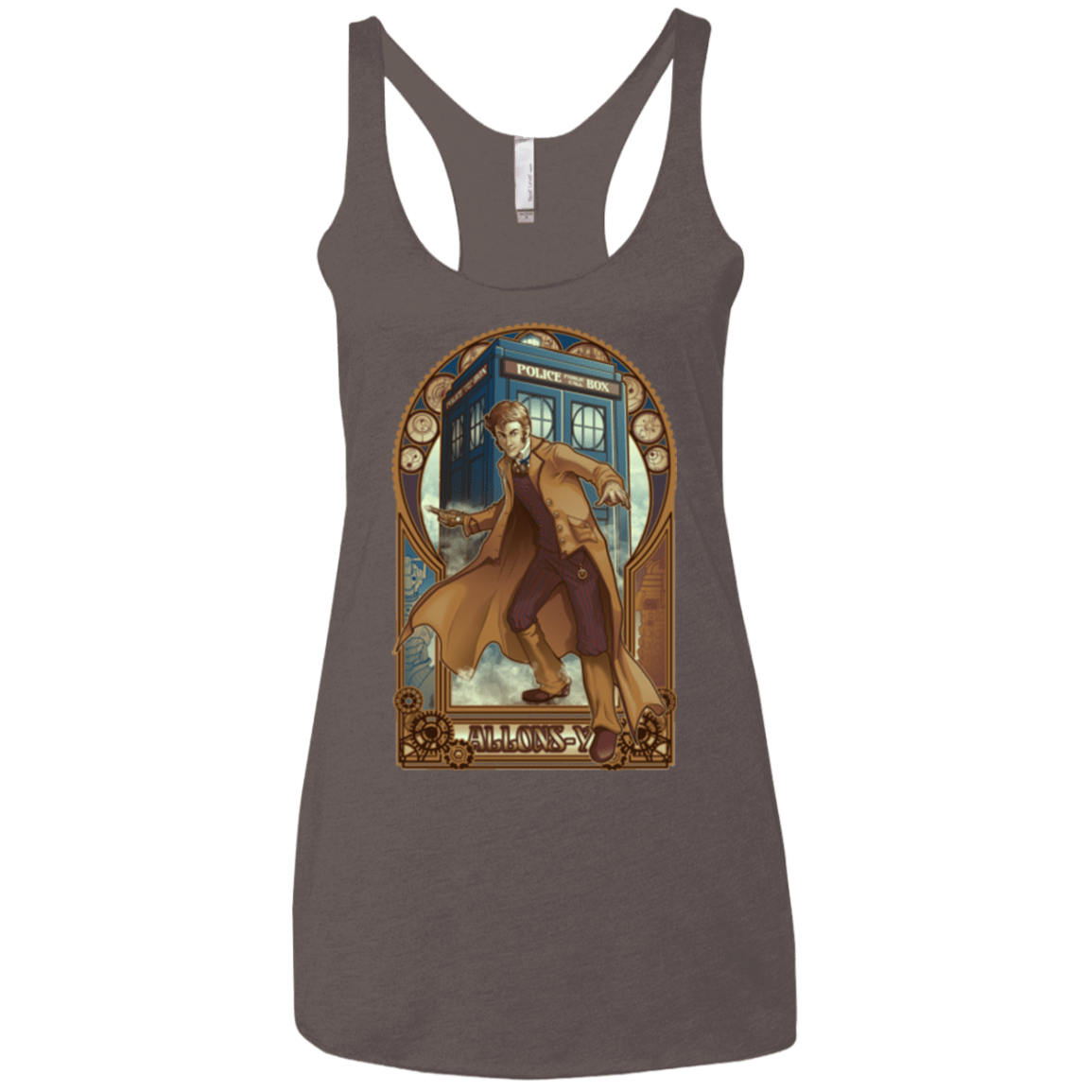 T-Shirts Macchiato / X-Small Physicker Whom Women's Triblend Racerback Tank