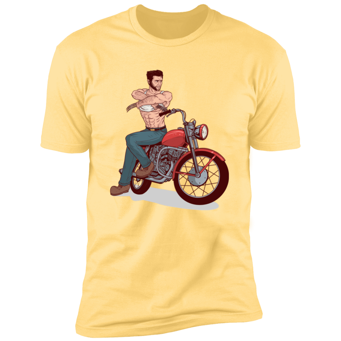 T-Shirts Banana Cream / S Pin-up Wolverine Men's Premium T-Shirt
