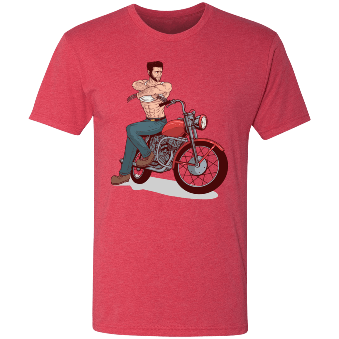 T-Shirts Vintage Red / S Pin-up Wolverine Men's Triblend T-Shirt