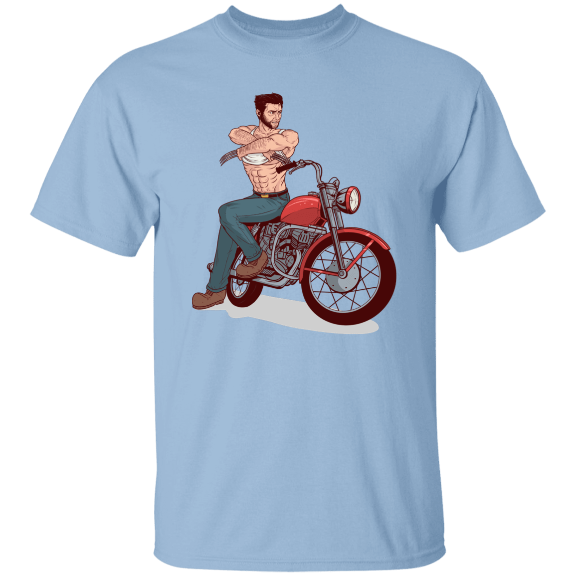 T-Shirts Light Blue / S Pin-up Wolverine T-Shirt