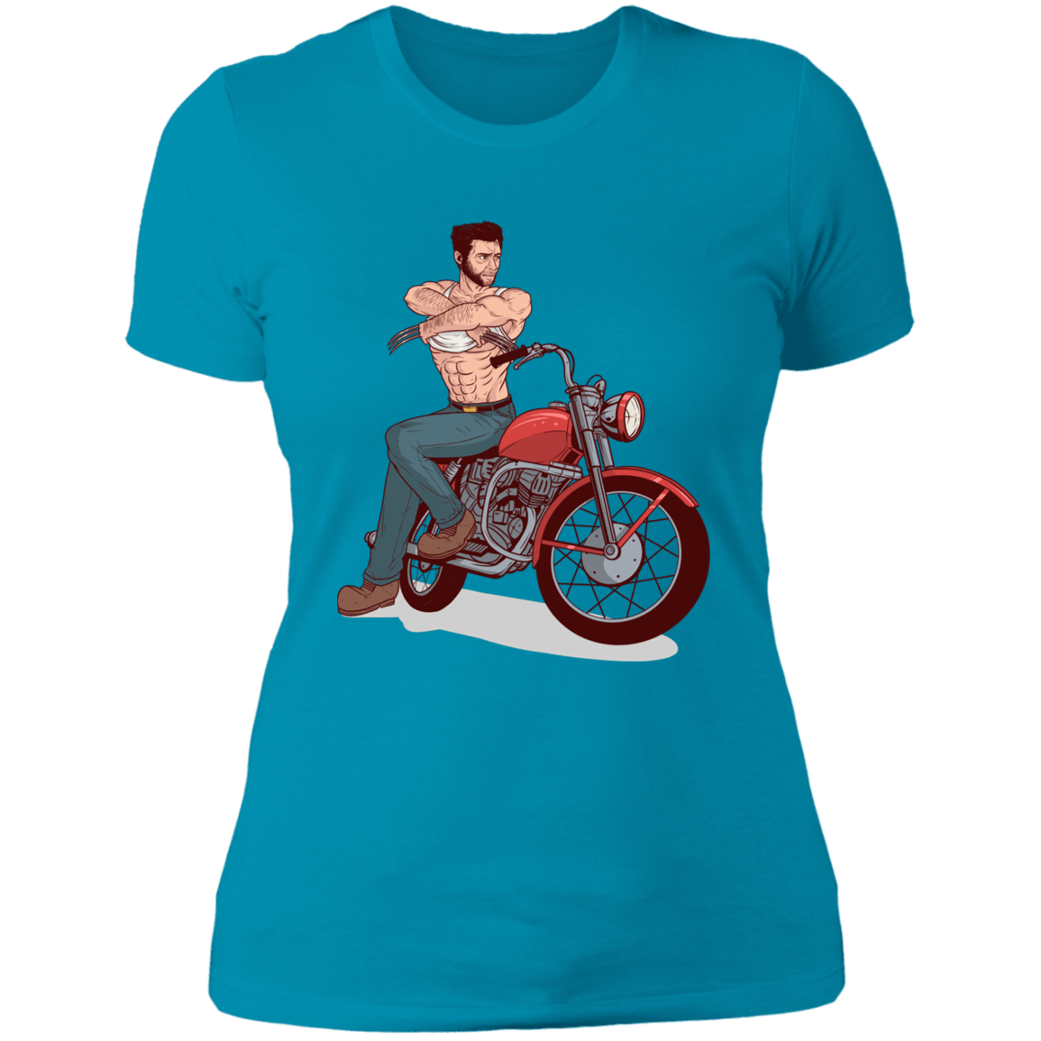 T-Shirts Turquoise / S Pin-up Wolverine Women's Premium T-Shirt