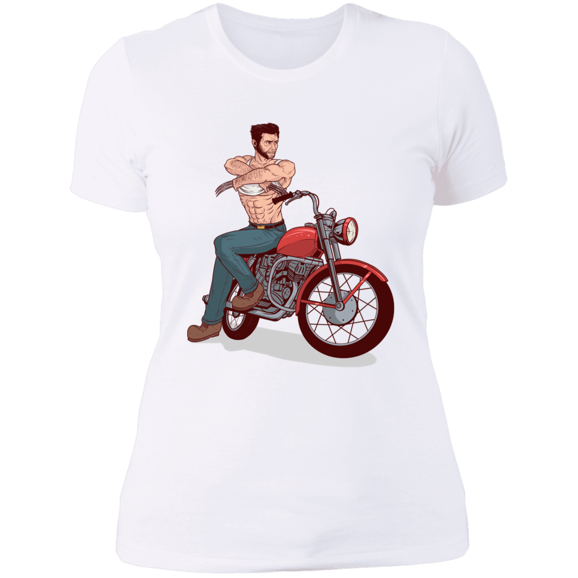 T-Shirts White / S Pin-up Wolverine Women's Premium T-Shirt