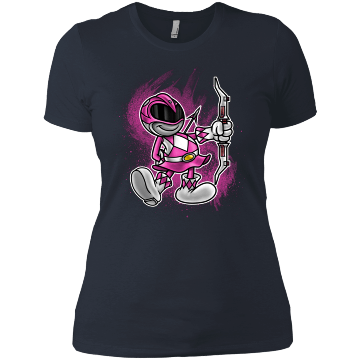 T-Shirts Indigo / X-Small Pink Ranger Artwork Women's Premium T-Shirt