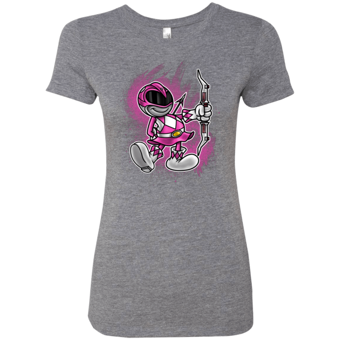 T-Shirts Premium Heather / Small Pink Ranger Artwork Women's Triblend T-Shirt