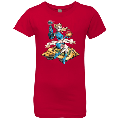 T-Shirts Red / YXS PINUP SAMUS Girls Premium T-Shirt